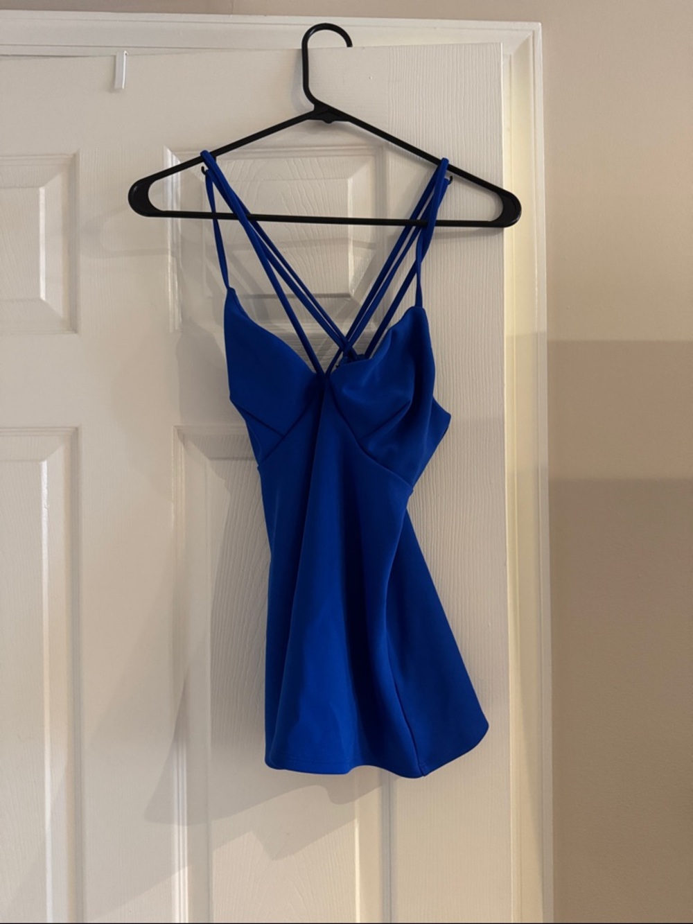 Express Royal Blue Strappy Tank Top